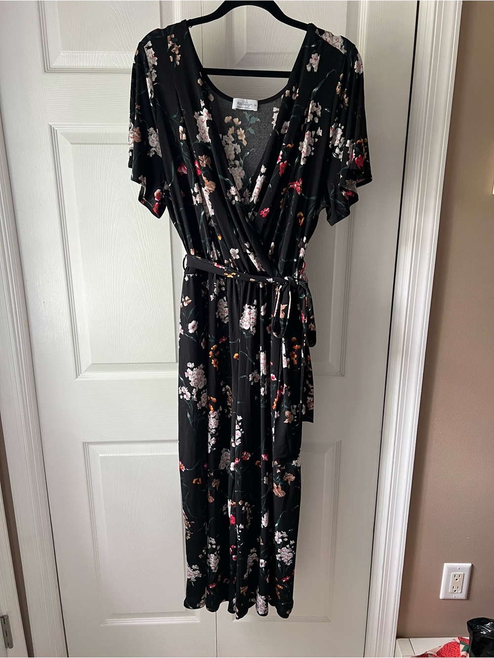 Kaileigh Black Floral Jumpsuit